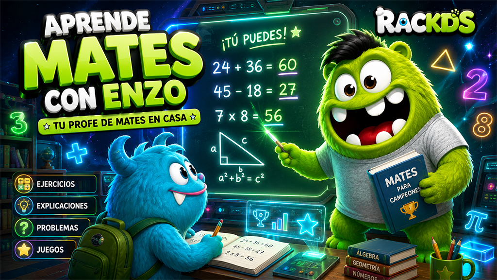 Matemáticas con Enzo: ejercicios, explicaciones, problemas y juegos
